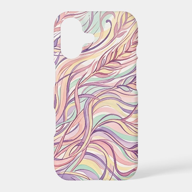Abstract Wheat Field Pastel iPhone Cases (Back)