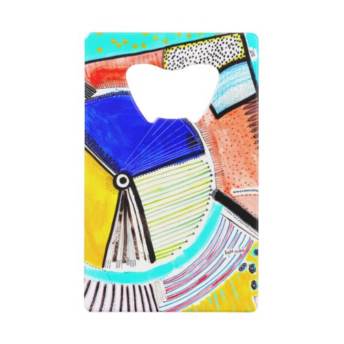 Abstract Wheel Credit Card Bottle Opener