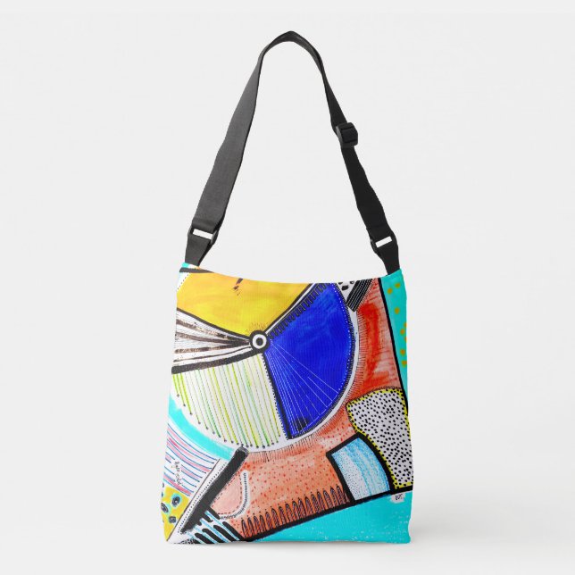 Abstract Wheel Crossbody Bag (Front)