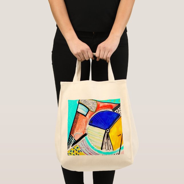 Abstract Wheel Tote Bag (Front (Product))