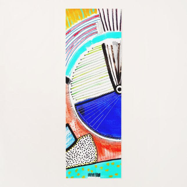 Abstract Wheel Yoga Mat (Front)