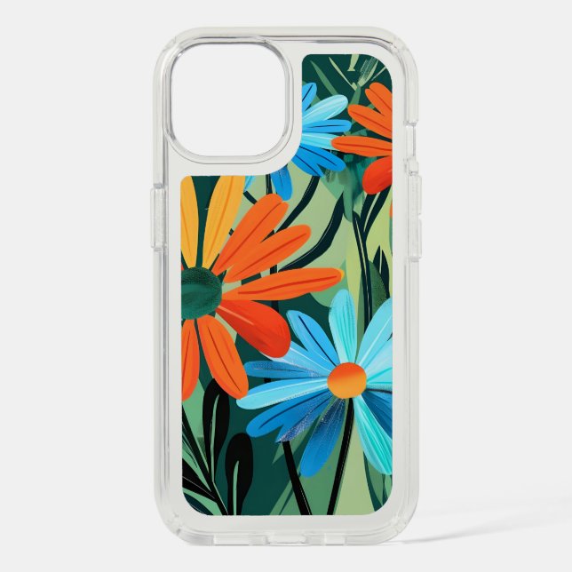 Abstract Whimsical Daisy Meadows Speck iPhone Case (Front)
