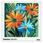 Abstract Whimsical Daisy Meadows Wall Decal