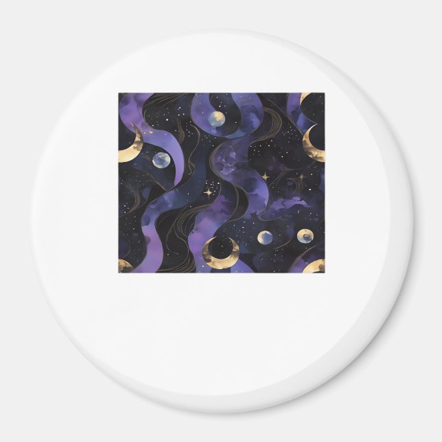 Abstract Whimsigoth Pattern Classic Magnet (Front)