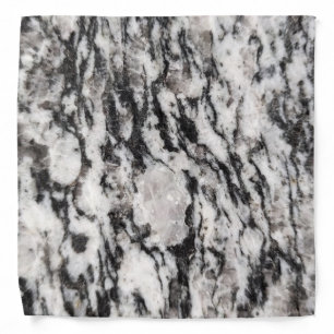 Abstract white and black blots pattern bandana