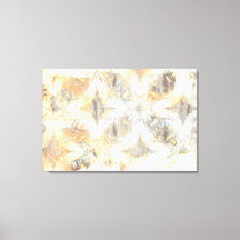Abstract White, Gray, Orange, and Blue Pattern