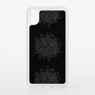 Abstract White Outline Waves Seamless Phone Case