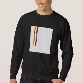 Abstract White Square Straps Illustration Graphic Sweatshirt
