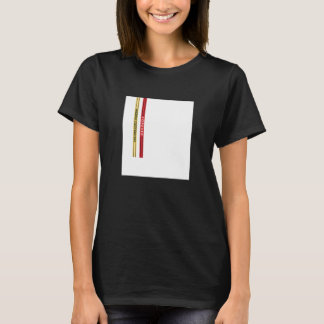 Abstract White Square Straps Illustration Graphic T-Shirt