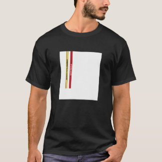Abstract White Square Straps Illustration Graphic T-Shirt