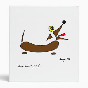 Abstract Wiener Dog Binder