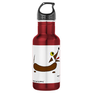Abstract Wiener Dog Stainless Steel Water Bottle