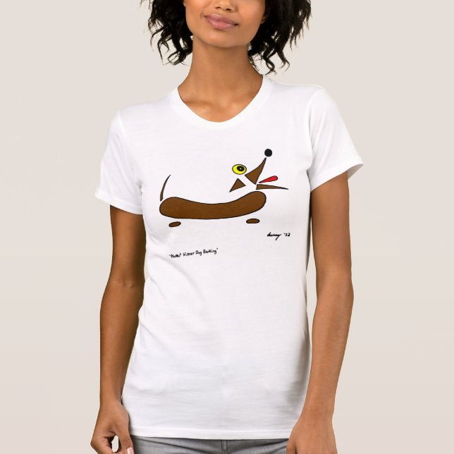 Abstract Wiener Dog Womens Tank Top (Front)