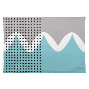 Abstract Wiggles Cloth Placemat