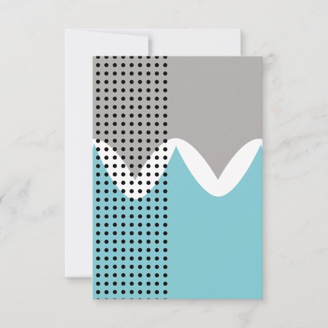 Abstract Wiggles  Thank You Card (Front)