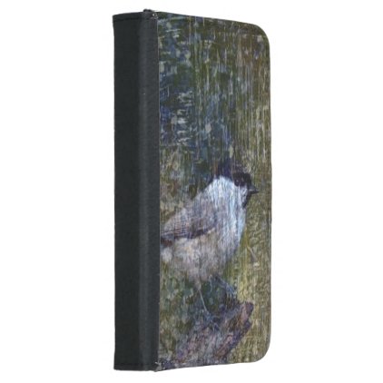 Abstract wild Chickadee Samsung Galaxy S5 Wallet Case