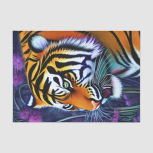 Abstract Wild Majestic Predator Tiger Tissue Paper