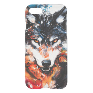 Abstract Wild Spirit Wolf iPhone SE/8/7 Case