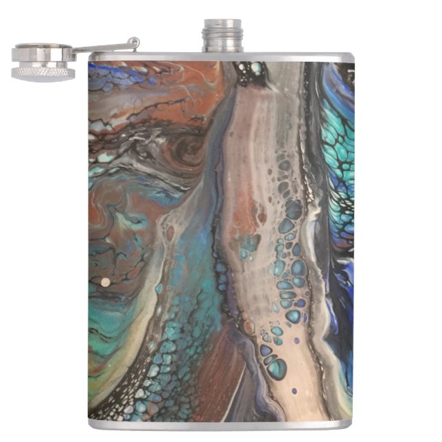 Abstract wild tree flask (Opened)