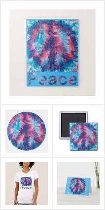 Abstract Wind Blown Peace Sign