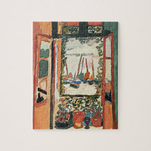 Abstract Window & Wine Glass Jigsaw Puzzle
