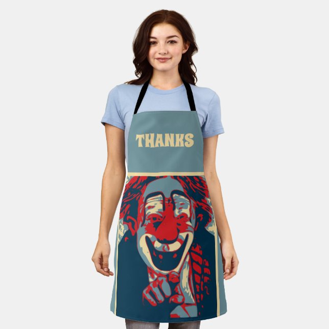 Abstract Wine Design add text, Apron (Worn)