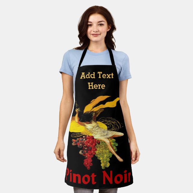 Abstract Wine Design add text, Apron (Worn)