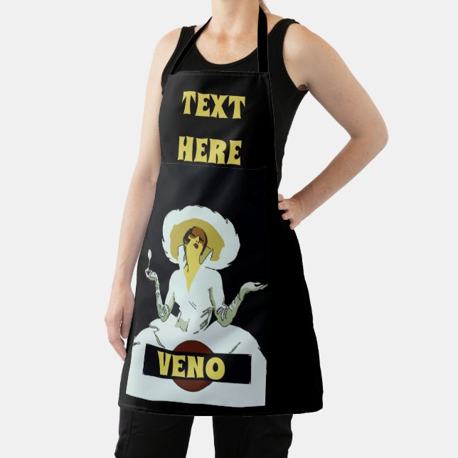 Abstract Wine Design add text, Apron (Insitu)