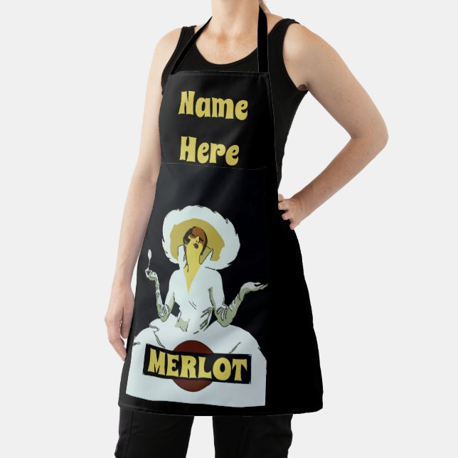 Abstract Wine Design edit & add text, Apron (Insitu)