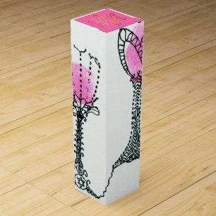 Abstract Wine Glasses Wine Gift Box for Passover