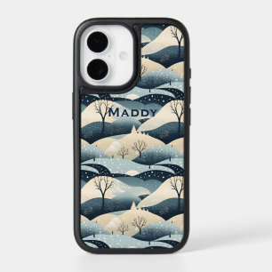 Abstract Winter Scene Mountains of Snow iPhone 17 