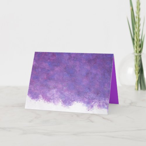 Abstract winter solstice card with snow