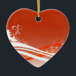 Abstract Winter Wonderland Hart Ornament<br><div class="desc">This beautiful Abstract winter wonderland Hart Ornament is an nice gift for Special Occasions,  Christmas,  Wedding Gifts,  Engagements Gifts,  Major Holidays,  Hanukkah gifts,  Passover Gifts,  Greeting's,  Morthers day, </div>