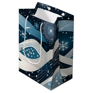 Abstract Winter Wonderland  Medium Gift Bag