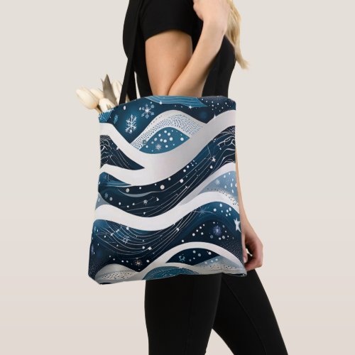 Abstract Winter Wonderland Tote Bag