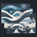 Abstract Winter Wonderland Wrapping Paper Sheets<br><div class="desc">Seasonal wrapping paper sheets,  perfect for Christmas or Hanukkah.</div>