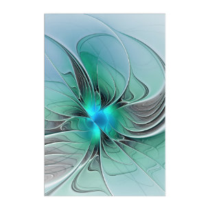 Abstract With Blue, Modern Fractal Art