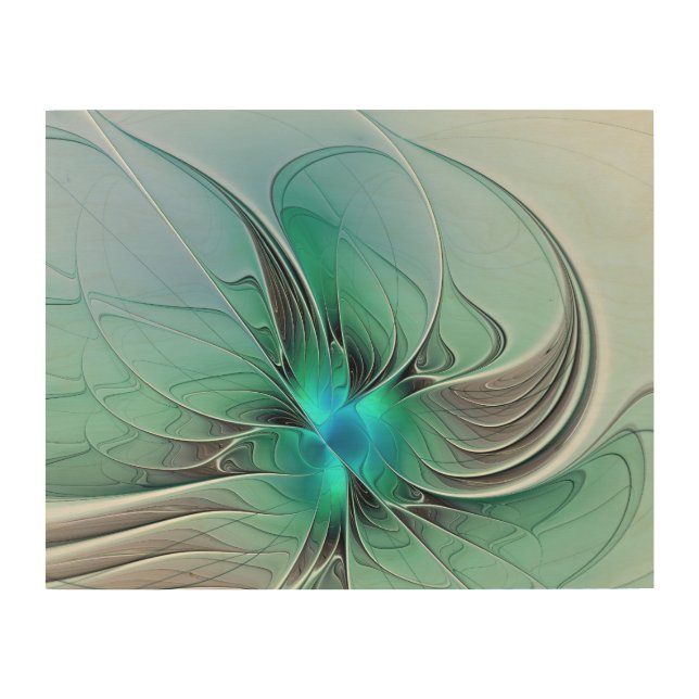 Abstract With Blue, Modern Fractal Art (Front)