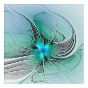 Abstract With Blue, Modern Fractal Art