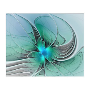 Abstract With Blue, Modern Fractal Art