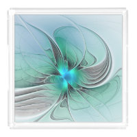 Abstract With Blue, Modern Fractal Art