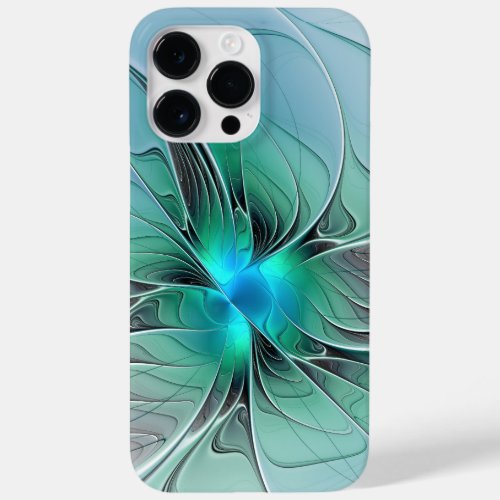 Abstract With Blue Modern Fractal Art Case_Mate iPhone 14 Pro Max Case