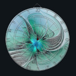 Abstract With Blue, Modern Fractal Art Dart Board<br><div class="desc">Unusual abstract art for You.
Design for your dartboard and more.</div>