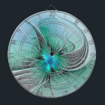 Abstract With Blue, Modern Fractal Art Dart Board<br><div class="desc">Unusual abstract art for You.
Design for your dartboard and more.</div>