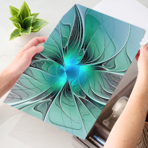 Abstract With Blue, Modern Fractal Art Envelope Mailers