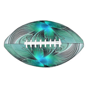Abstract With Blue, Modern Fractal Art Football