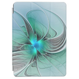 Abstract With Blue, Modern Fractal Art iPad Air Cover