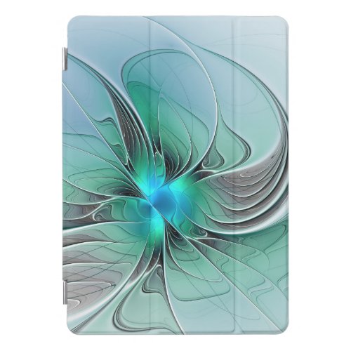 Abstract With Blue Modern Fractal Art iPad Pro Cover