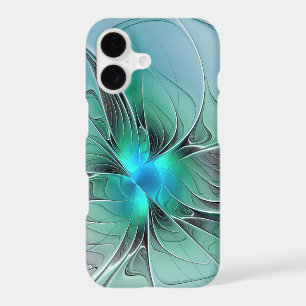 Abstract With Blue, Modern Fractal Art iPhone 17 Case