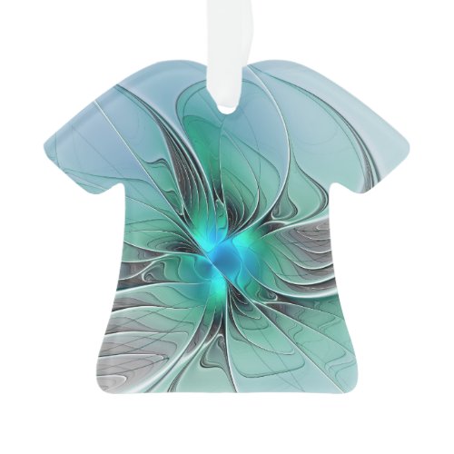 Abstract With Blue, Modern Fractal Art Ornament